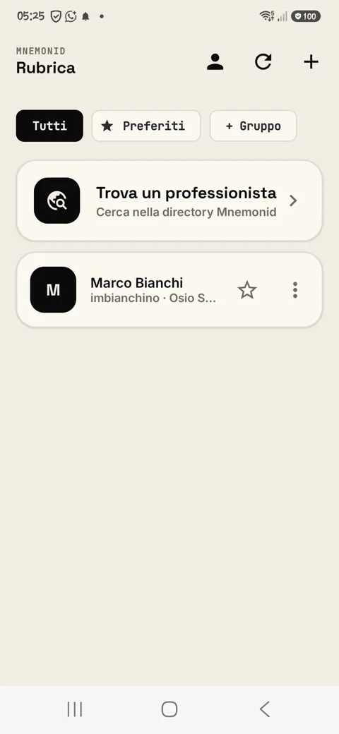 Rubrica Mnemonid app